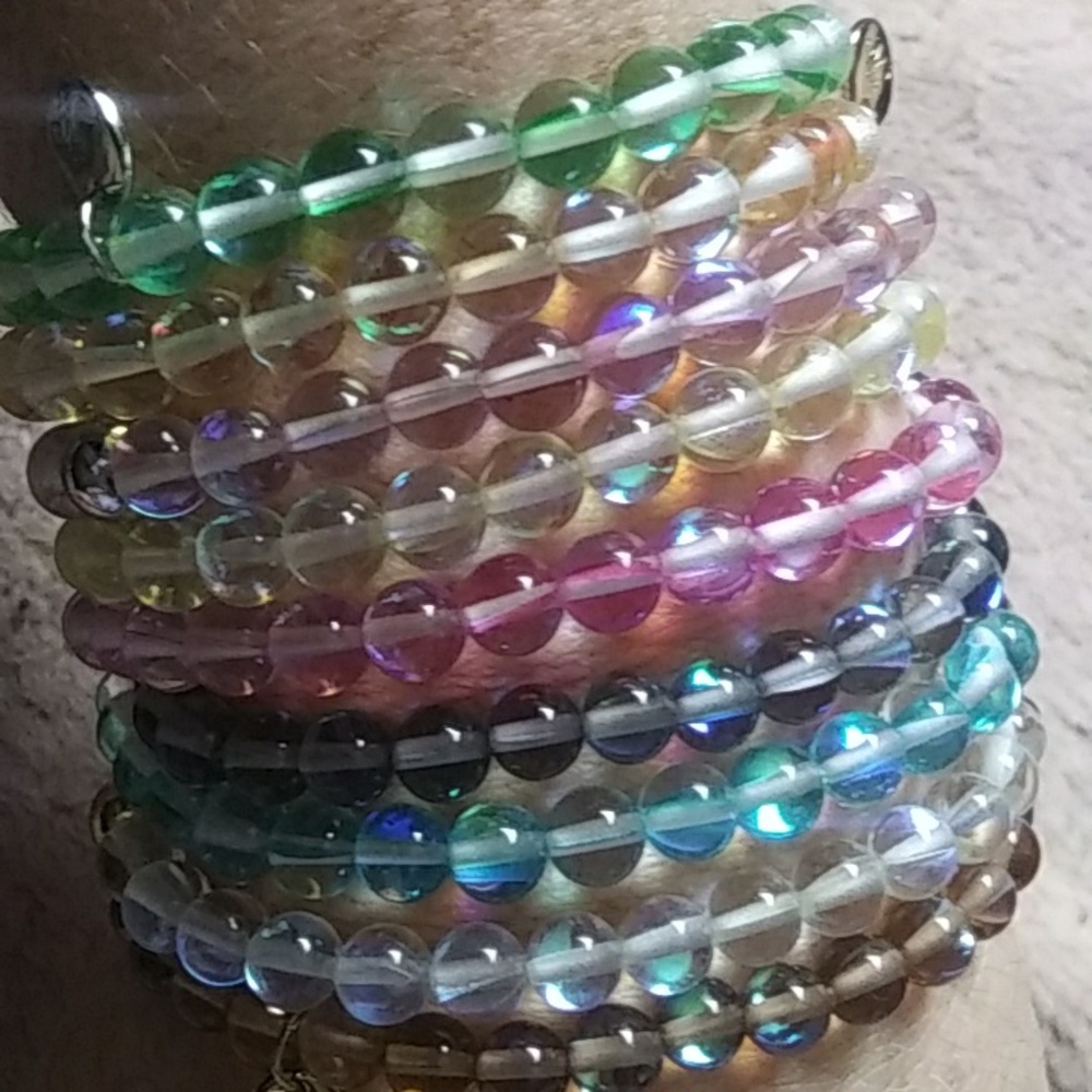 Mermaid glass bead bracelets